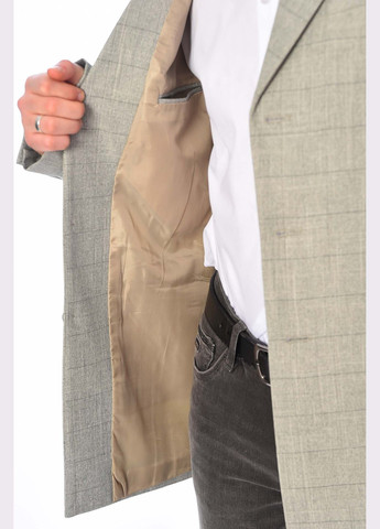 Пиджак мужской однотонный серого цвета Let's Shop (320175720)