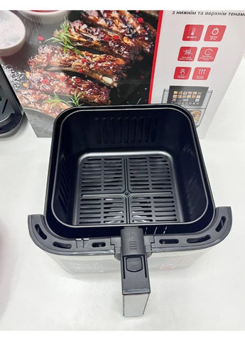 Аерогриль ZP-00339 12 л 4000 Вт подвійний ТЕН оглядове віконце Zepline (368904428)