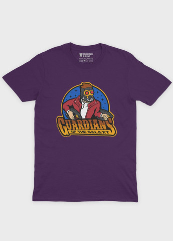 Фиолетовая демисезонная футболка для мальчика с принтом супергероев - стражи галактики (ts001-1-dby-006-017-006-b) Modno