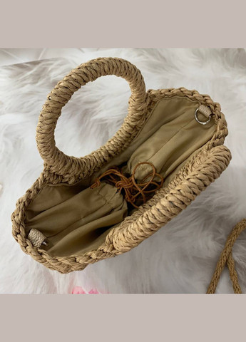 Женская маленькая летняя плетеная сумка с длинной ручкой MINI No Brand (293510676)