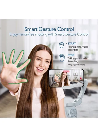 Стабілізатор для смартфона L7C Pro Plus, 3-осьовий, з AI-трекінгом та жестовим керуванням, для iPhone та Android TWS (384042665)