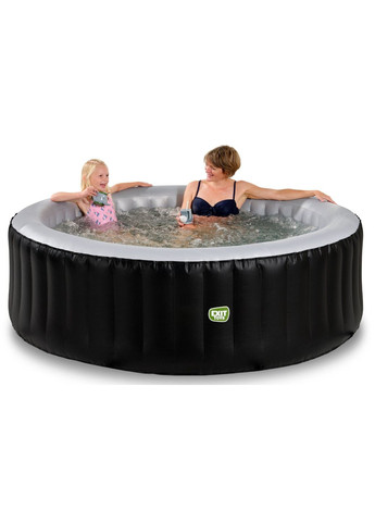 Бассейн-джакузи спа надувной Silver Classic круглый 204 x 65 см + тепловой насос Exit Toys (329444279)