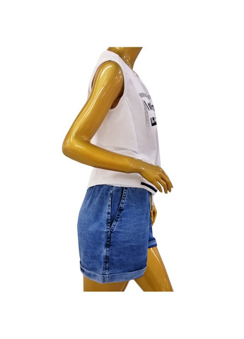 Летний женский костюм белая футболка с шортами. Fashion (336517733)