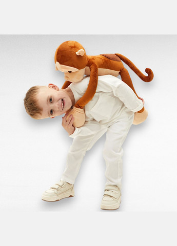 М'яка іграшка-обнімашка антистрес Мавпочка Абу 65 см гіпоалергенна з липучками Obiymi (313867319)