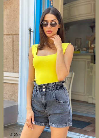 Майка в рубчик с квадратным вырезом Liton — 303775709