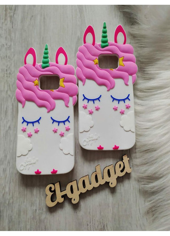 Чехол на Galaxy S6 Единорог силиконовый 3d Samsung (360896387)