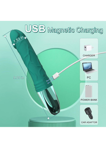 Вибратор з ручкою Emerald Lotus Focus (370203054)