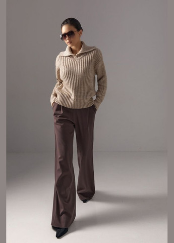 Жіночі брюки-палаццо з високою посадкою (3028) Triko Bakh (336383468)