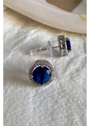 Серьги пусеты с цирконием CHICLY (364955891)