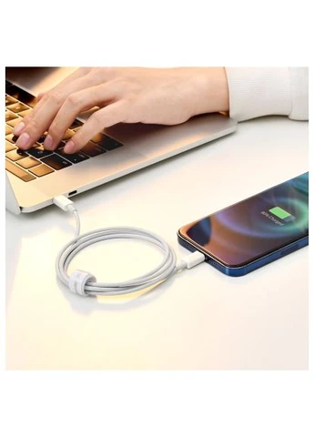 Дата кабель (CATLYS-A02) Baseus USB-C to Lightning 1.0m 20W Superior Series White (388709822)