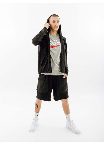 Серая мужская футболка m nsw tee futura 2 серый Nike