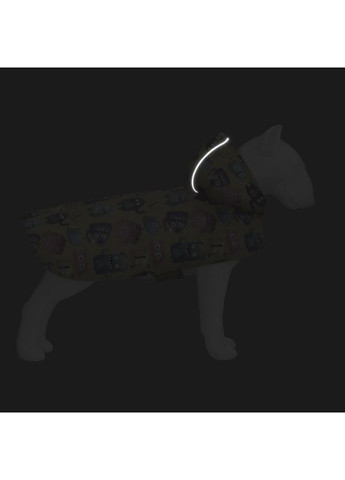 Дощовик-накидка з капюшоном для собак Clothes, малюнок "Мохнаті монстри",, А 26-29 см, B 32-41 см, С 21-26 см WAUDOG (363197046)