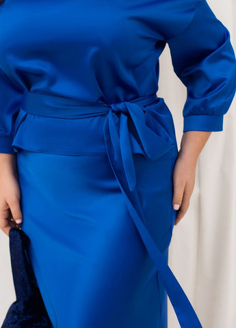 Шовковий спідничний костюм No Brand (322965963)