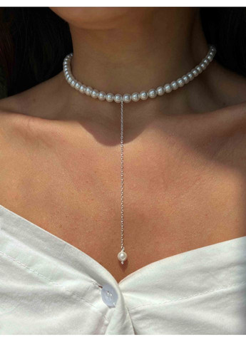 Перлинне кольє з ланцюжком-краваткою 5520 LeBijou (368559361)