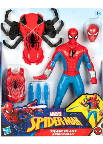 Фигурка Человек Паук Взрывной Удар с аксессуарами Marvel Spider Man Thwip Blast Hasbro (365251418)