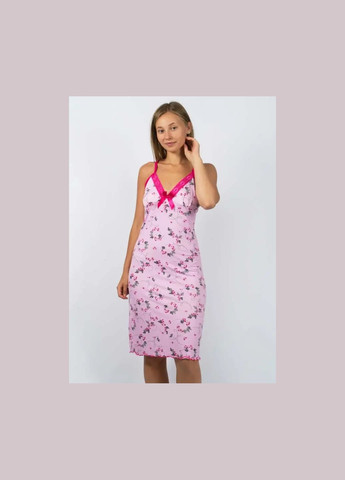 Рожевий літній жіноча нічна сорочка - 6225 s/m сарафан Lady Lingerie