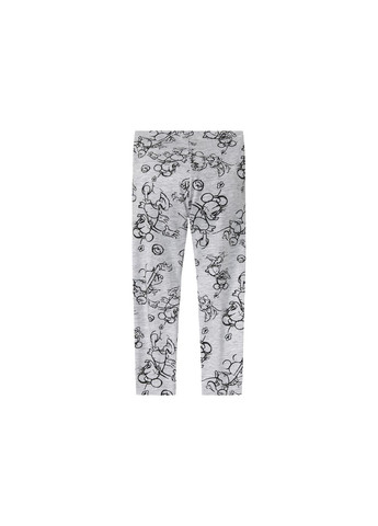 Серые демисезонные лосины хлопковые с принтом для девочки minnie mouse 425476 Disney
