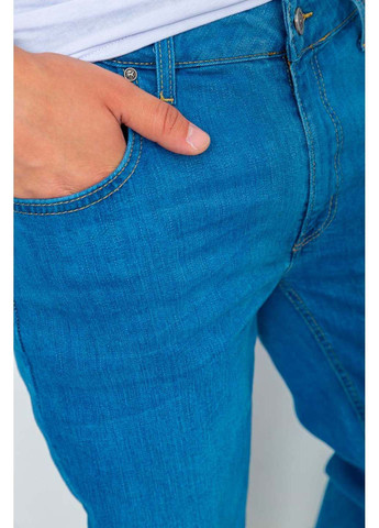 Синие демисезонные прямые джинсы Ager