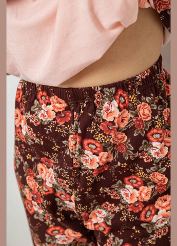 Персиковая всесезон пижама женская с принтом,, 243r1602-005 Isik