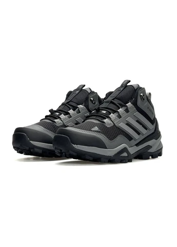Темно-сірі Зимовий чоловічі кросівки grey black adidas Terrex Fur