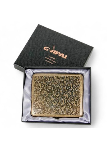 Портсигар металлический GVIPAI Arabesques Brass на 20 сигарет Zorro 1-150A (366217305)