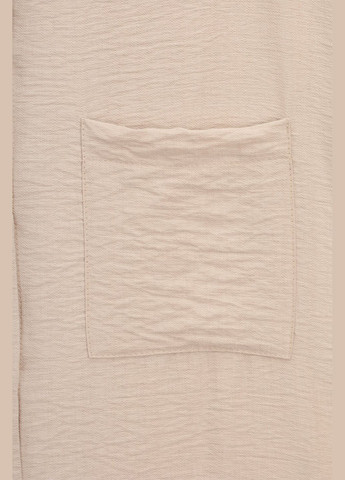 Бежевая повседневный рубашка однотонная On me