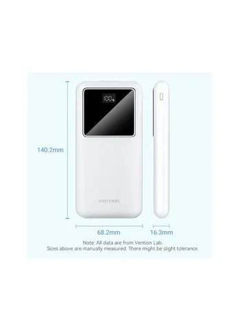 Батарея універсальна 10000 mAh 22.5W Black LED Display Type (FHKB0) Vention (391016589)