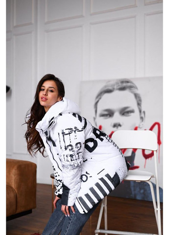 Комбінована зимня куртка зимова жіноча стильна модна drapp модна 2025 No Brand