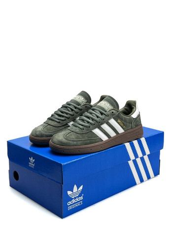 Темно-зеленые всесезонные кроссовки No Brand