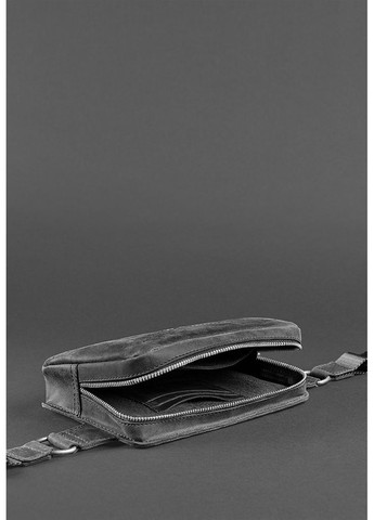 Шкіряна Dropbag Mini чорна Crazy Horse BlankNote поясна сумка (348359310)