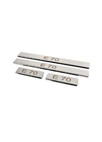 Накладка на пороги (4 шт, нерж) для BMW E-70 2007-2013 гг CARMOS X5 (388953491)