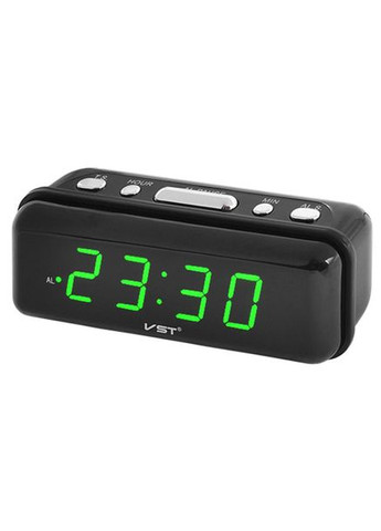 Настільний годинник -738-4 із салатовим підсвічуванням, Годинник електронний настільний світний VST (372908665)