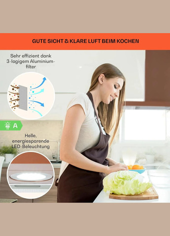 Кухонная вытяжка Limelight 90 (10041133) Klarstein (338194821)