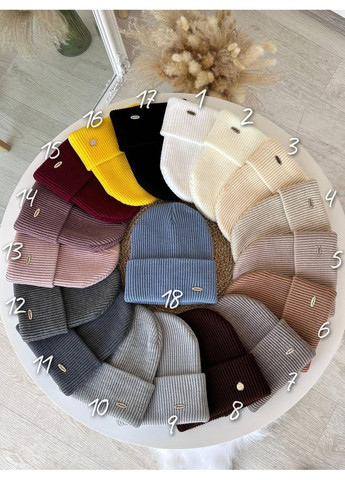 Стильная женская шапка JK, красивая женская шапка модель бри, шапка женская JK однотонная Карамельная No Brand (362146360)