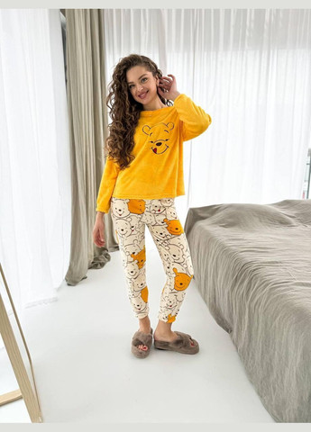 Желтая зимняя пижама женская желтая xs (2734) GT