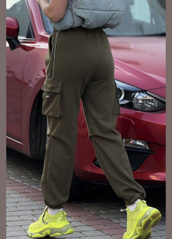 Спортивные штаны женские цвета хаки Let's Shop (292755060)