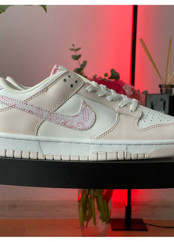 Кроссовки женские Nike SB Dunk Low Pink White | Найк СБ Данк розовые No Brand розовые демисезоны (355797393)