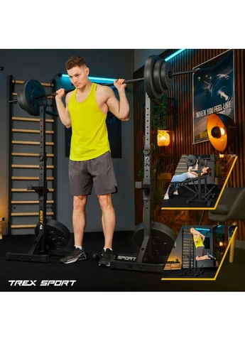 Стойки под штангу TX-100S регулируемые с ручками для отжиманий TREX Sport (341328026)