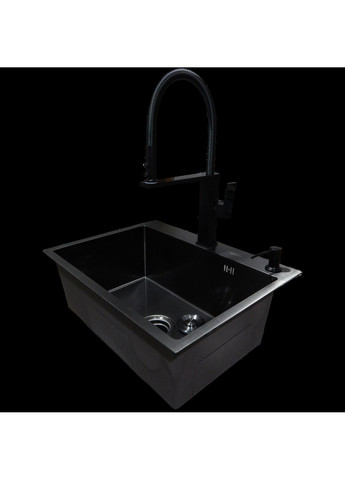 Комплект кухонной мойки Kraft KRF 60х50HM PVD (3.0/1.0 мм) Kroner (372130512)