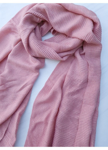 Шарф-палантин жіночий асиметричний весна-осінь в однотонний рубчик 250х66 см Без бренду No Brand (365564673)
