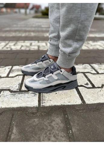 Чорні літні кросівки adidas niteball grey black v2 адідас найтбол No Brand
