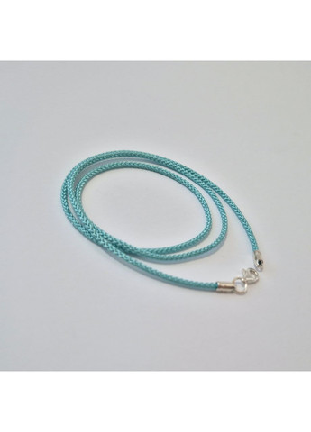 Шнурок на шею Голубого цвета шейк 2 мм см серебро 925 пробы 6010/2ш 0.98г Nobrand (363969305)