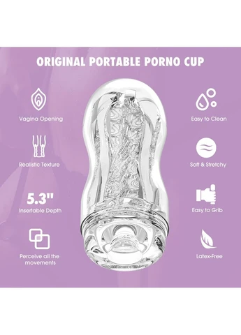 Мастурбатор для чоловіків MX Original Portable Porno Cup Chisa (385897065)