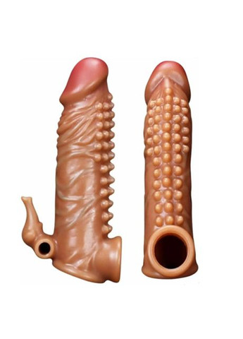 Насадка на пенис рельефная силиконовая с вибрацией Слон Вибро насадка для половго члена Эрекционное кольцо No Brand (322424133)