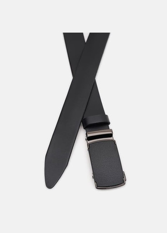 Чоловічий шкіряний ремінь 125v1genav26-black Borsa Leather (322189606)