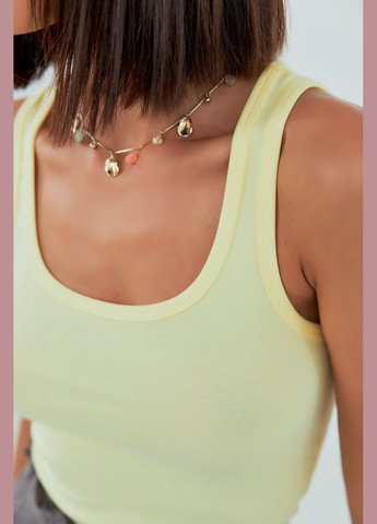 Трикотажна базова майка Lurex — 339433461