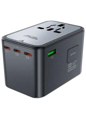 Зарядний пристрій (6974316282495) Acefast 5xUSB 75W (3xUSB-C + 2xUSB-A) Gan Z1 Fast Charger (370014657)