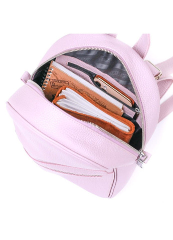 Жіночий рюкзак шкіряний 16305, Ліловий 21х28х9 см Shvigel (333662381)