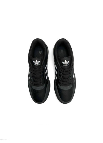 Черные демисезонные кроссовки мужские, вьетнам adidas Originals Drop Step All Black White
