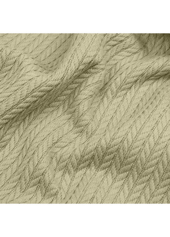 Плед-покривало косичка 200х220 см Olive Knitted Braid Оливковий Cosas (369668521)